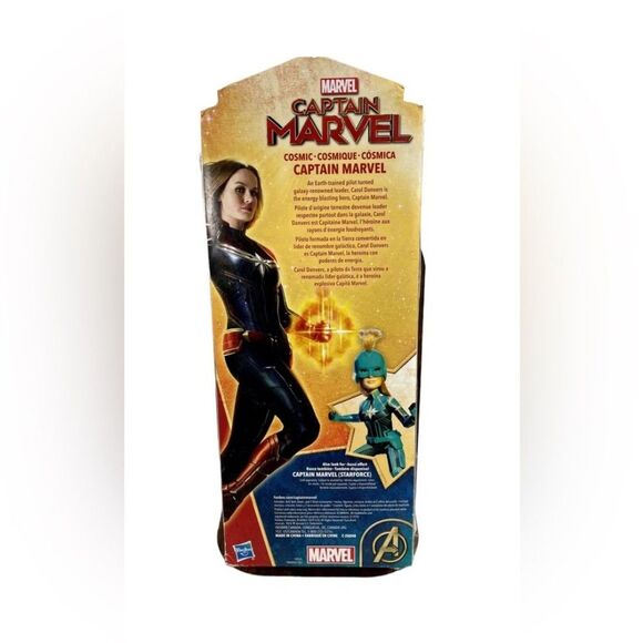 CAPTAIN MARVEL 11"action finger Doll with Accessories marvel avengers Hasbro - Picture 4 of 11